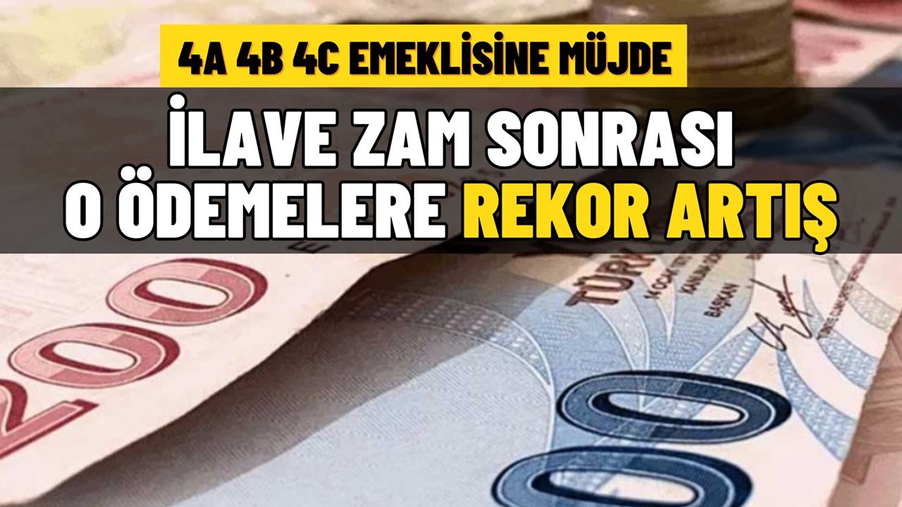 Cumhurbaşkanı İlave Zammı Açıkladı, Bankalar Coştu! 4A 4B 4C Emeklisine Müjdeler Dizi Dizi Geldi