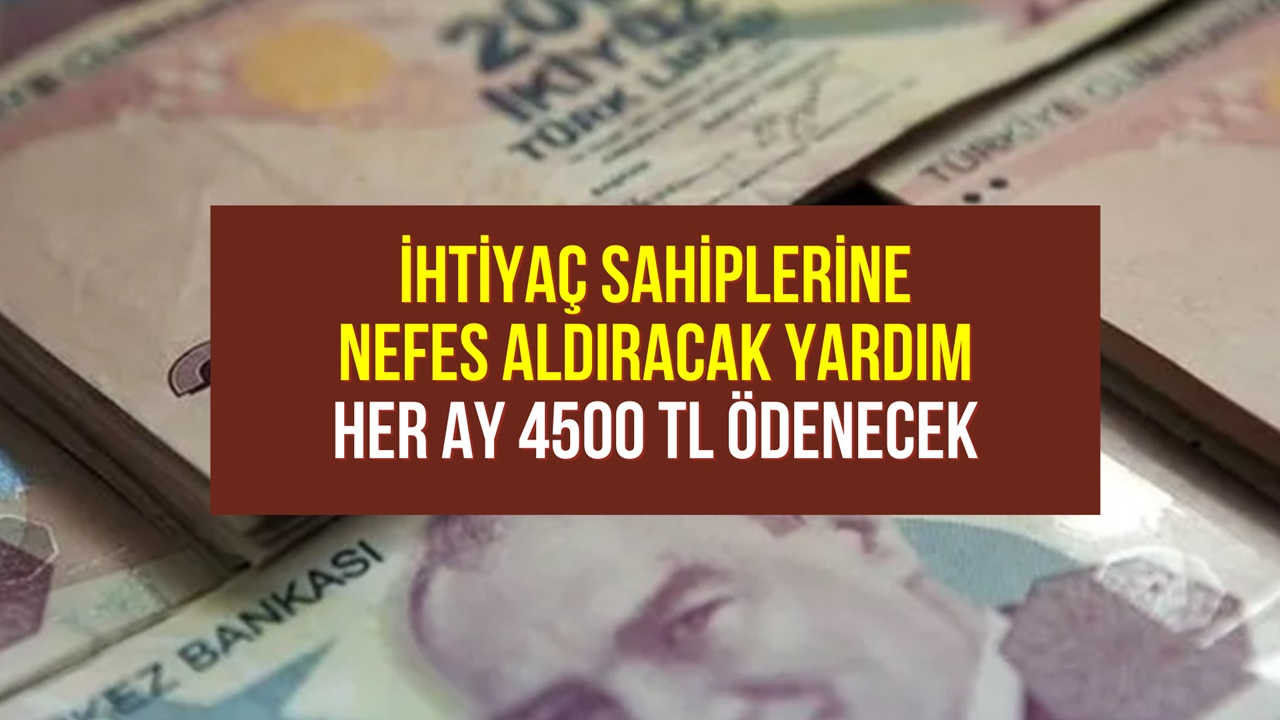 Dar Gelirliye Nefes Aldıracak Devlet Desteği! Başvuru Yapanlara 4500 TL Ödeme