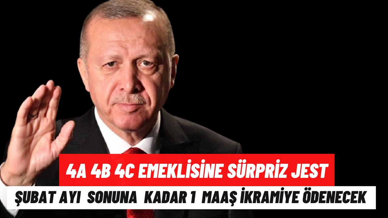 4A 4B 4C Emeklisine Sürpriz Jest! Şubat Ayında Ekstra 1 Maaş İkramiye Verilecek