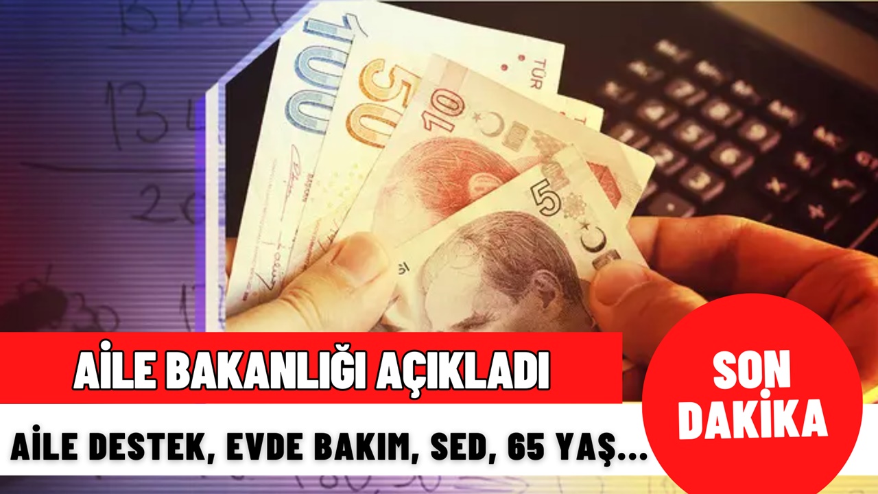 Evde Bakım, SED, 65 Yaş, Engelli Maşı, Aile Destek Paketi Yüzde 49,25 Zamlı Ödeme Tarihleri Açıklandı