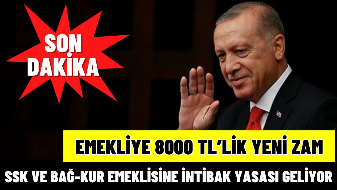 16 milyon emekliye 8000 TL'lik EK ZAM müjdesi