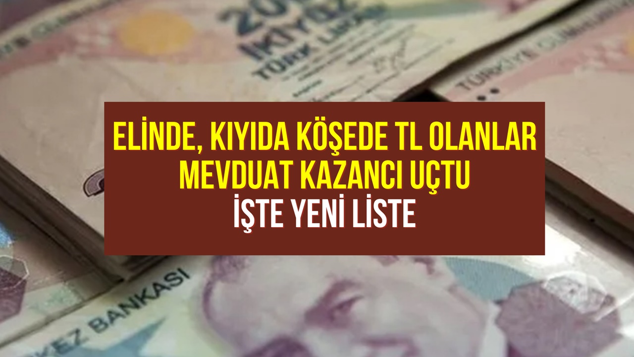 Yastık Altında, Kıyıda Köşede TL'si Olanlara Müjde! 50-100 Bin TL Mevduat Hesabına Özel Hoş Geldin Faizi!