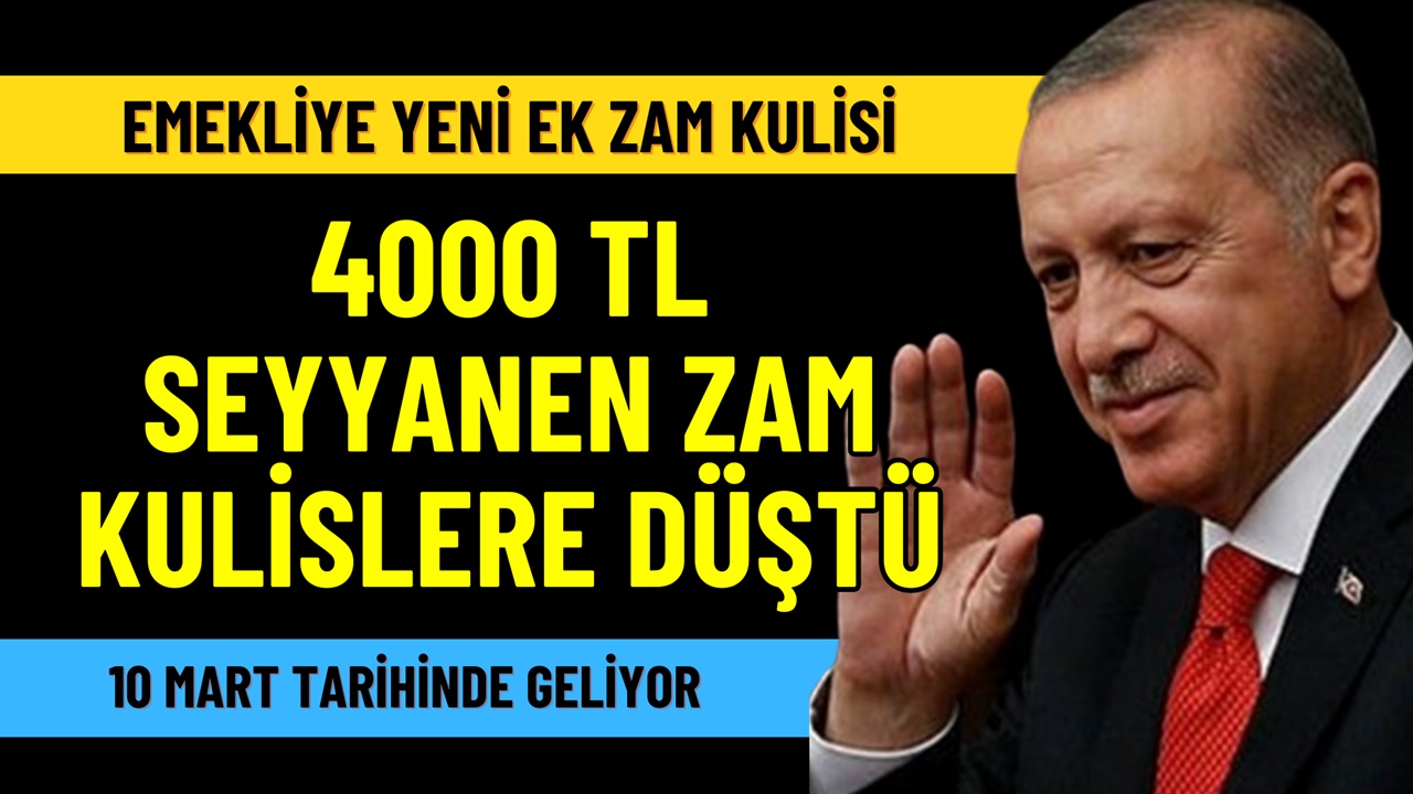 Bağ-Kur ve SSK'ı Emekliye YENİ EK ZAM Kulisi! Ajanslara Düştü, 4000 TL Seyyanen Zam O Tarihte Geliyor