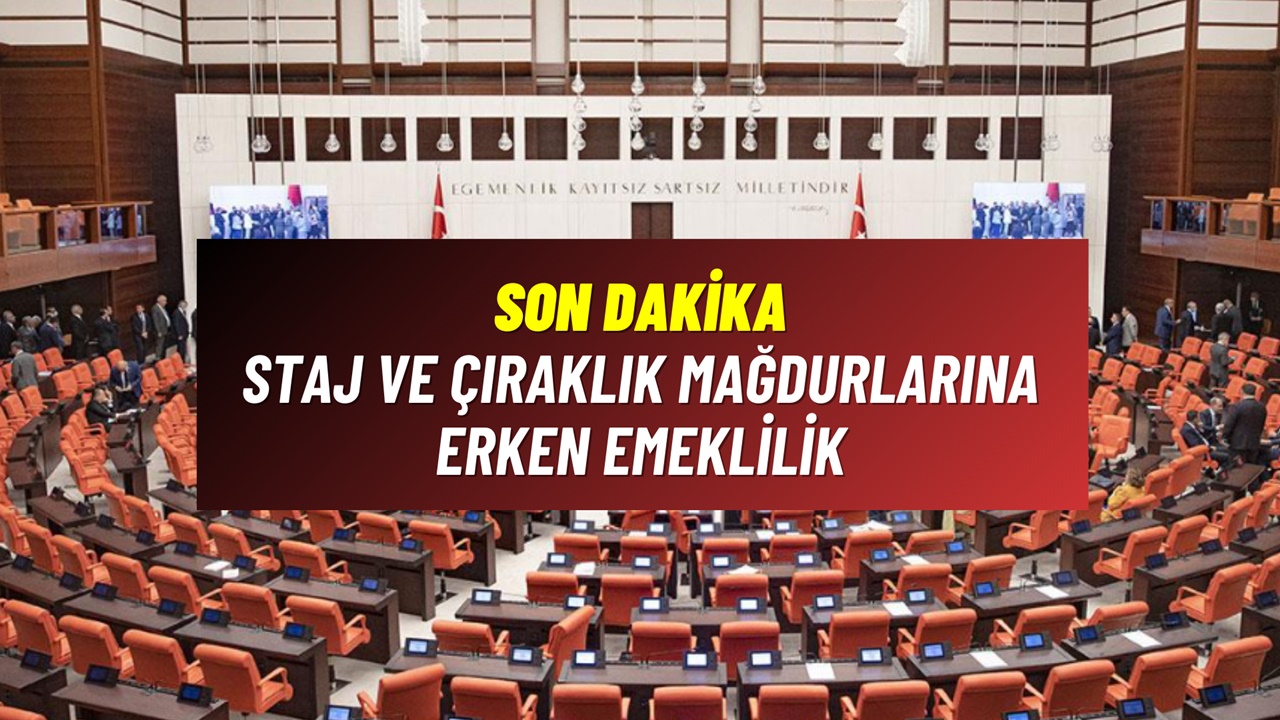 Çıraklık ve Staj Mağdurları ERKEN EMEKLİLİK Son Dakika! SGK Açıkladı