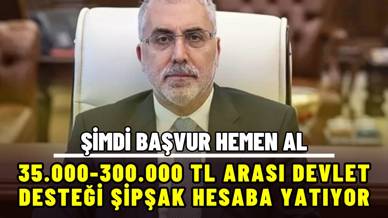 Şimdi Başvurun, Hemen Yardım Alın! 35.000-300.000 TL Arası Devlet Desteği ŞİPŞAK Hesaba Yatıyor