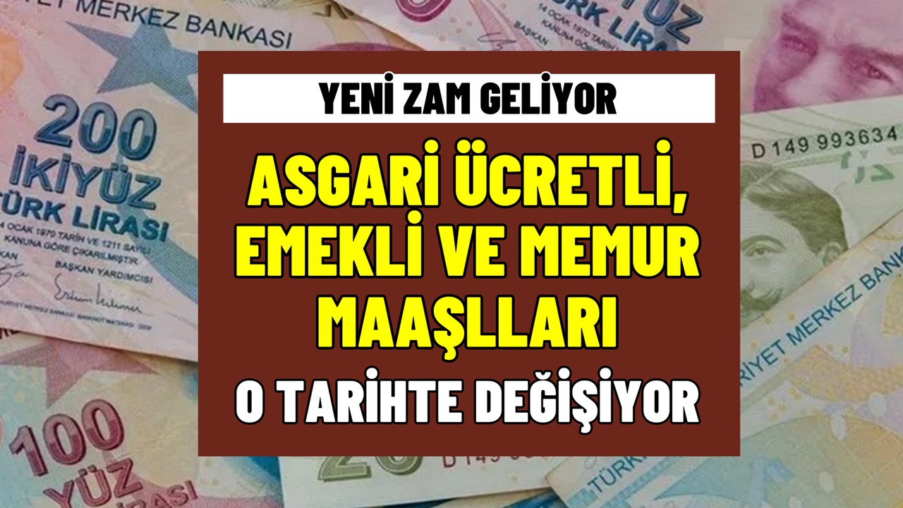 Asgari Ücretli, Emekli, Memur Olan Milyonlara YENİ ZAM Müjdesi! Tarih Netleşti