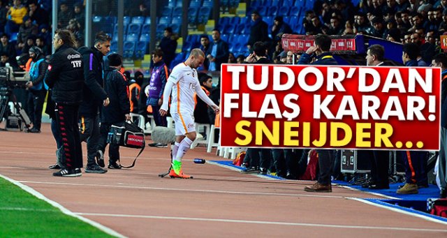 Galatasaray'da Wesley Sneijder yine kulübeye