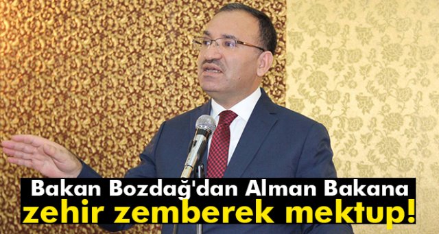 Bakan Bozdağ'dan Alman Bakana sert cevap