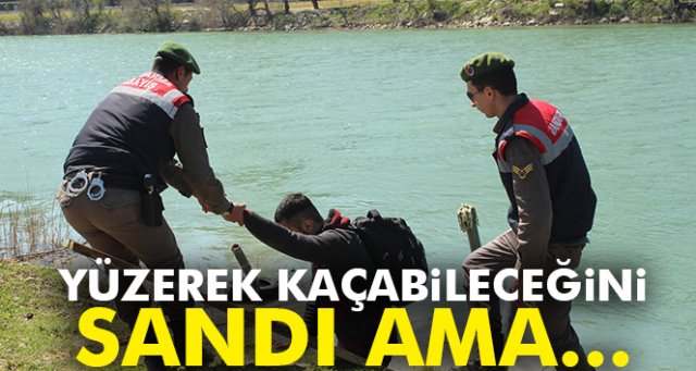 Göçmenler Manavgat Irmağı'nda yakalandı