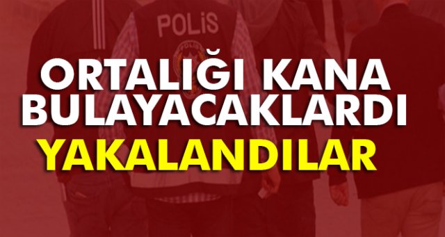 Bombalı eylem hazırlığındaki 4 terörist yakalandı