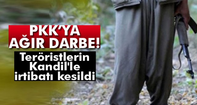 Teröristlerin Kandil'le irtibatı kesildi