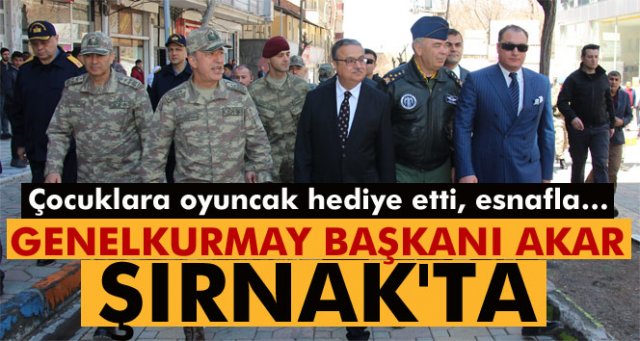 Genelkurmay Başkanı Orgeneral Hulusi Akar, Şırnak'ta