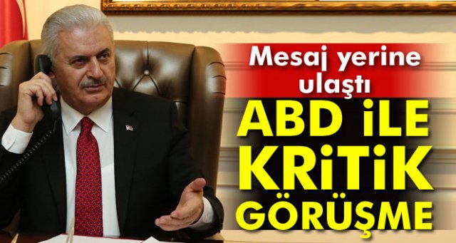 Yıldırım, ABD Başkan Yardımcısı Pence ile ’füze saldırısını’ görüştü