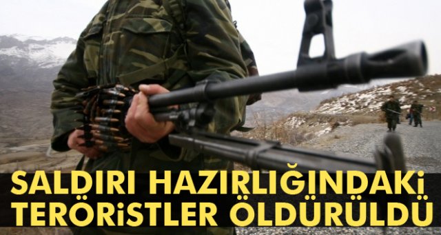 TSK: Saldırı hazırlığındaki 3 terörist öldürüldü