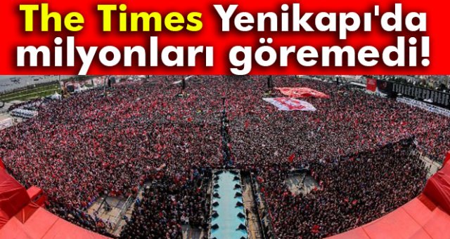 The Times Yenikapı'da milyonları göremedi