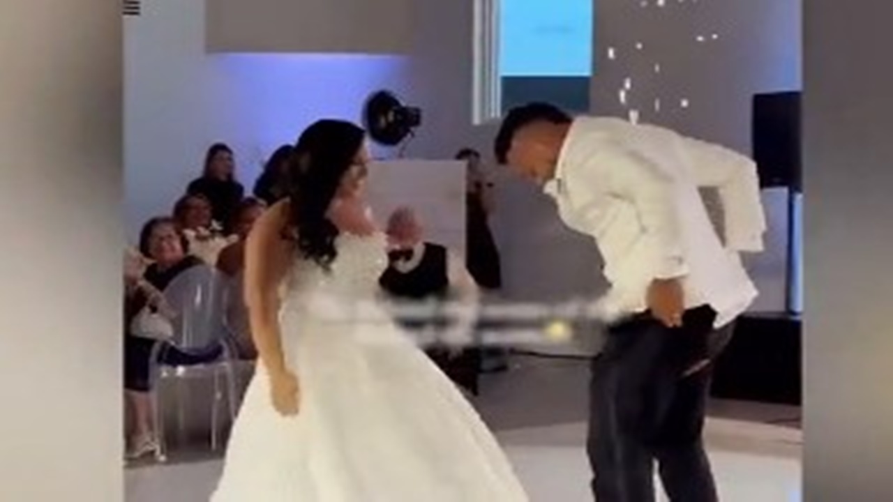 Düğünde pantolonu yırtılan damat şoku! Her şey davetlilerin gözü önünde yaşandı