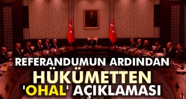 Hükümetten kritik 'OHAL' açıklaması