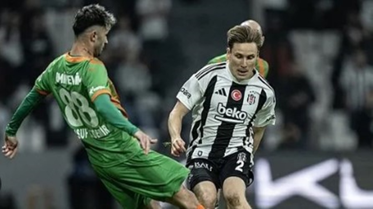 Tüpraş Stadyumunda 2 gollü maç! Beşiktaş Alanyaspor’u geçemedi