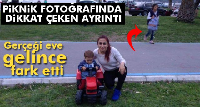 Hırsız, piknik fotoğrafında ortaya çıktı