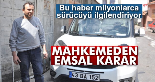 Plakasında 'çerçeve yok' diye ceza kesildi, mahkeme cezayı iptal etti