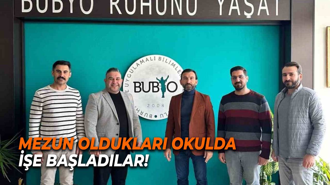 Mezun oldukları okulda göreve başladılar