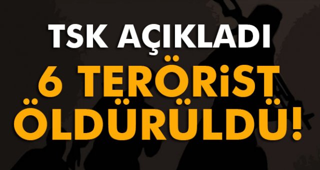 6 terörist etkisiz hale getirildi