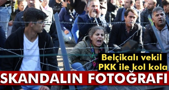 Belçikalı vekil PKK ile kol kola