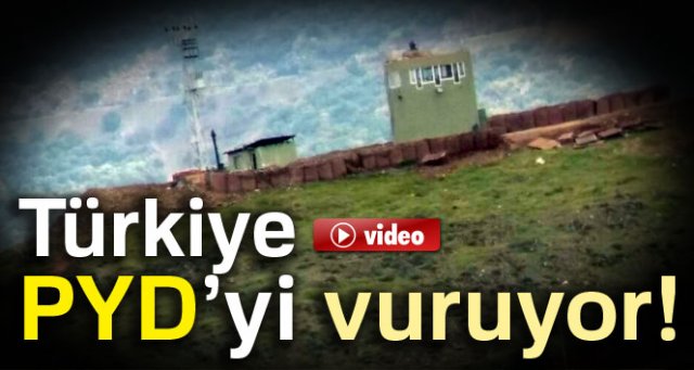 Hassa'dan Suriye'deki PYD karakoluna top mermisi atışları sürüyor