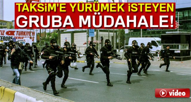 Şişli'den Taksim'e yürümek isteyen gruba müdahale