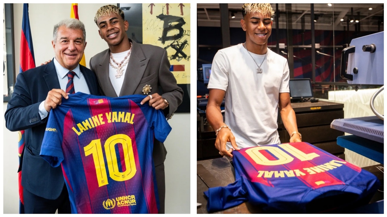 Barcelona’nın yeni 10 numarası lamine yamal oldu!