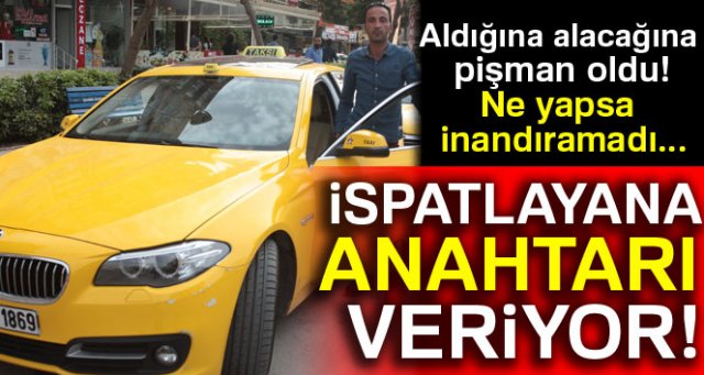 Lüks taksi aldığına pişman oldu