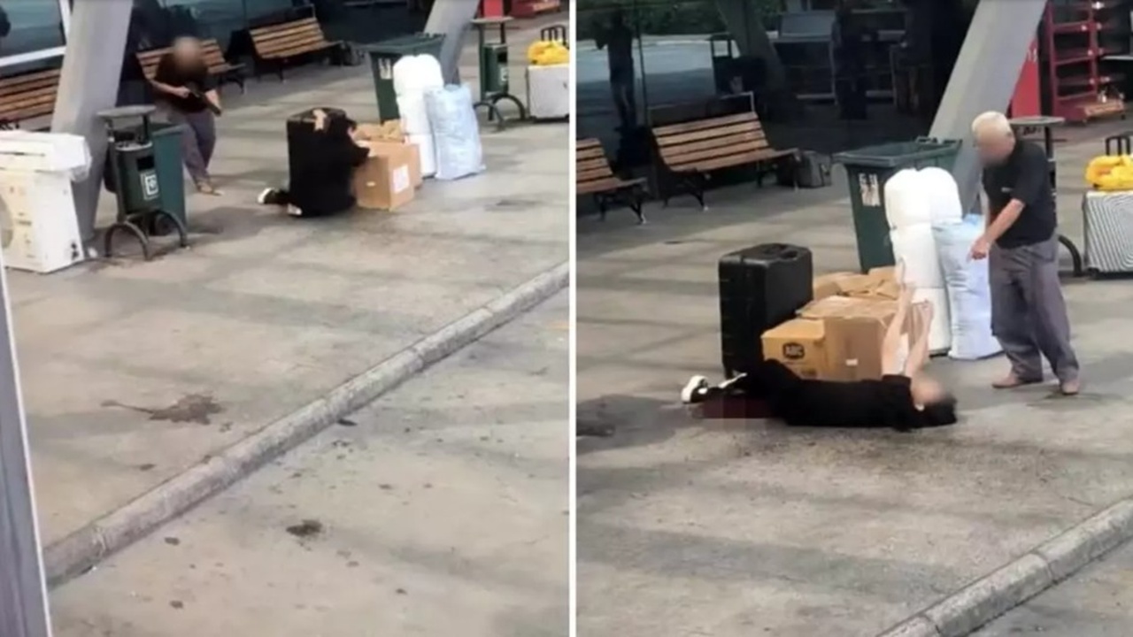Babanın kızını tüfekle vurduğu o korkunç an böyle görüntülendi!