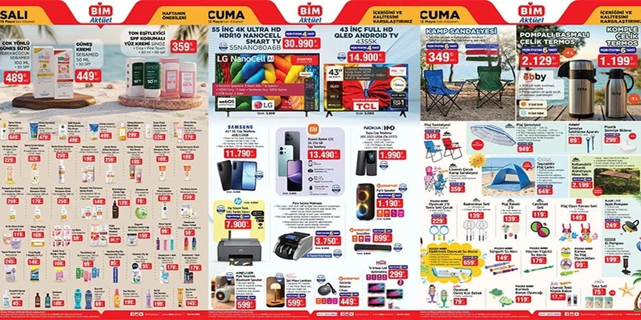 BİM 19-22 Mayıs aktüel kataloğu yayınlandı! Güneş kreminden elektrikli bisiklete dev indirim
