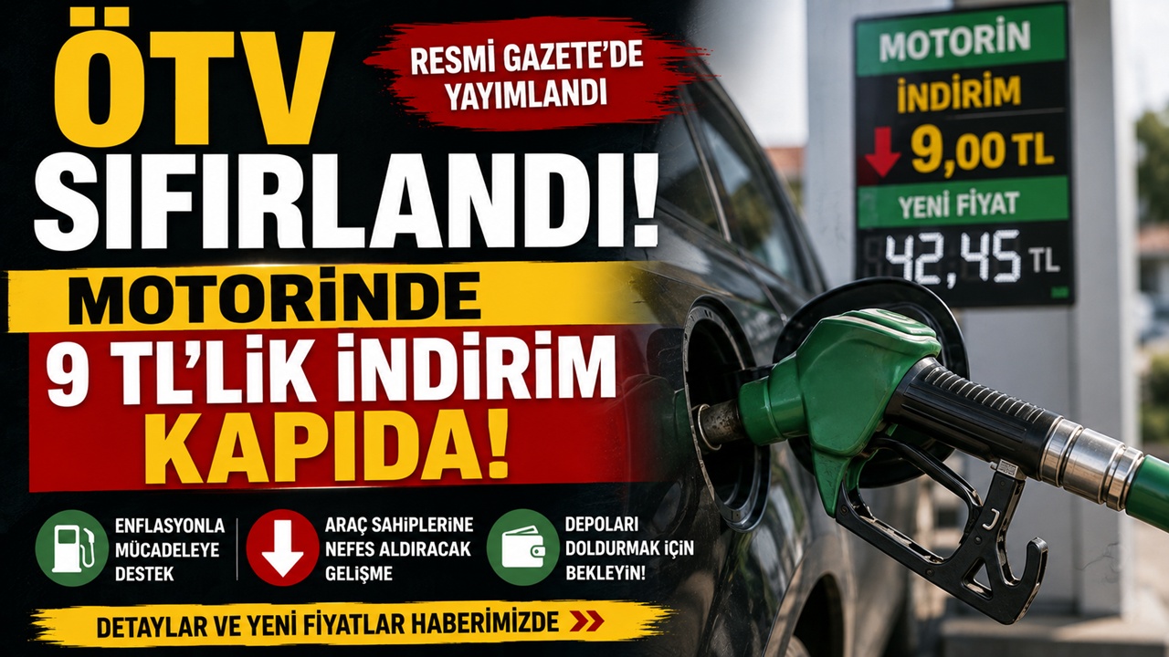 ÖTV sıfırlandı! Motorinde 9 TL'lik indirim kapıda