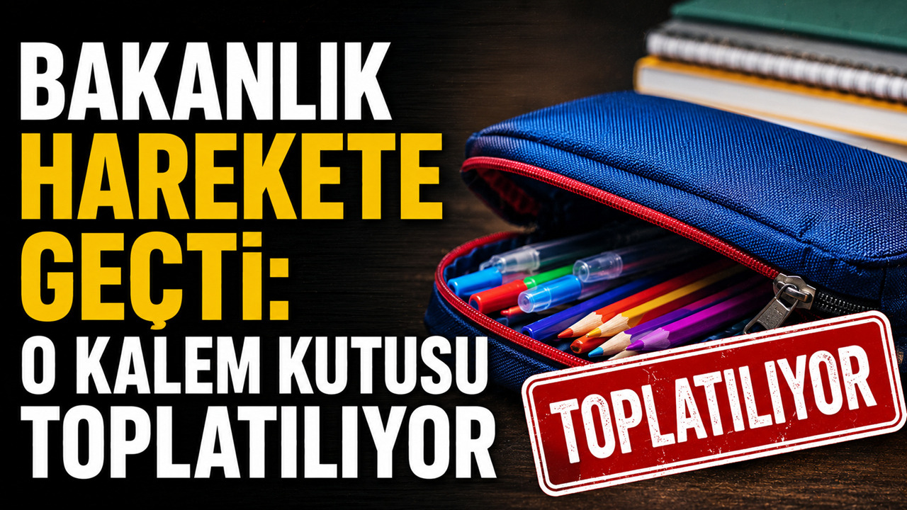 Bakanlık harekete geçti: O kalem kutusu toplatılıyor