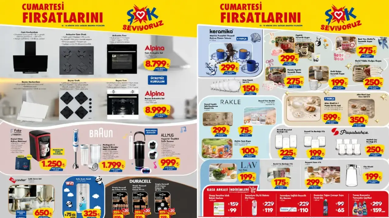 ŞOK’un yeni kataloğu yayımlandı! Televizyon, ankastre ve züccaciye fırsatları