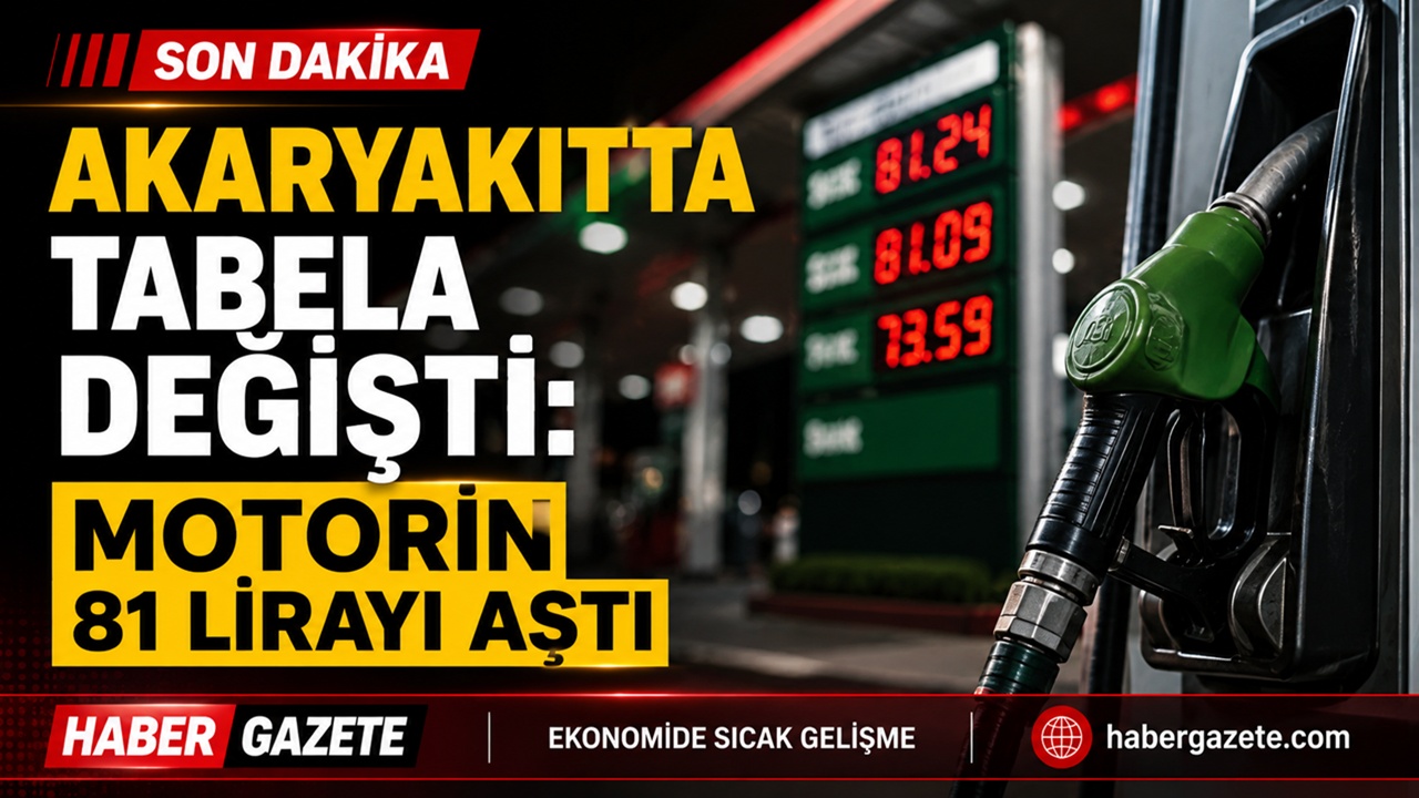Akaryakıtta tabela değişti: Motorin 81 lirayı aştı