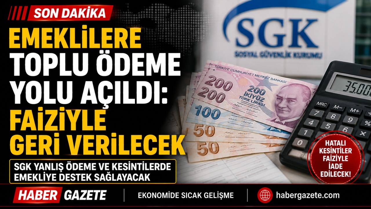 Emeklilere toplu ödeme yolu açıldı: Faiziyle geri verilecek