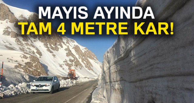 Mayıs ayında kar kalınlığı 4 metre!