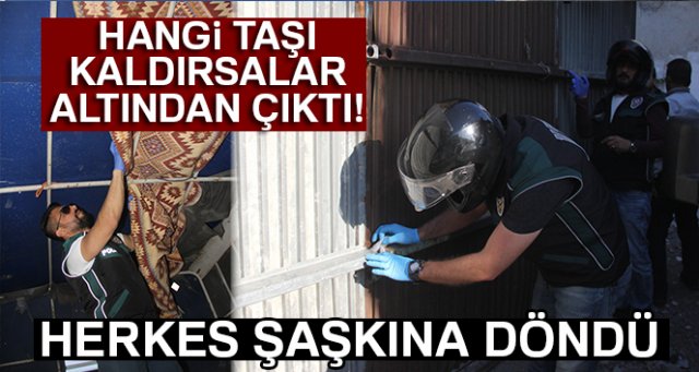 Her taşın altından uyuşturucu çıktı