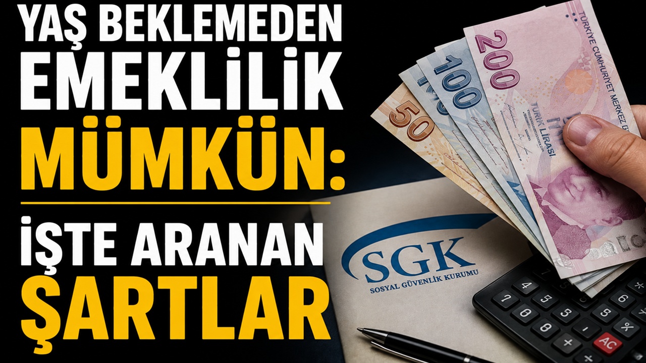 Yaş beklemeden emeklilik mümkün. İşte aranan şartlar