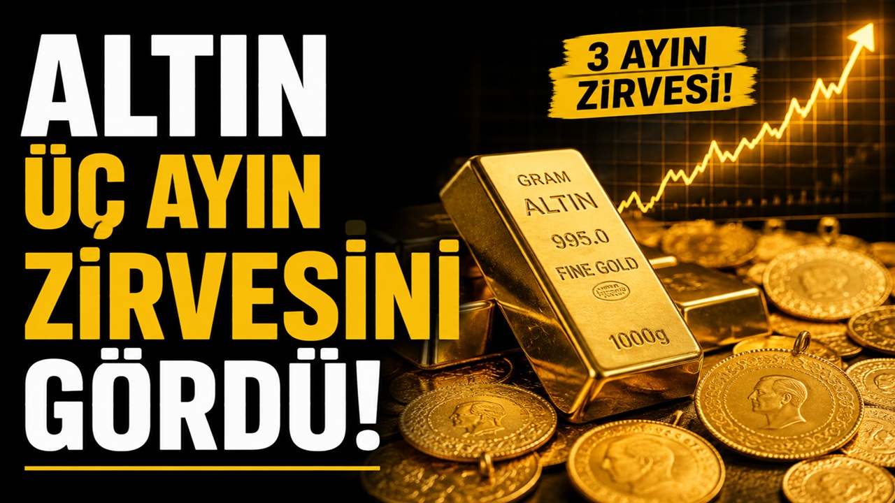 Altın üç ayın zirvesini gördü