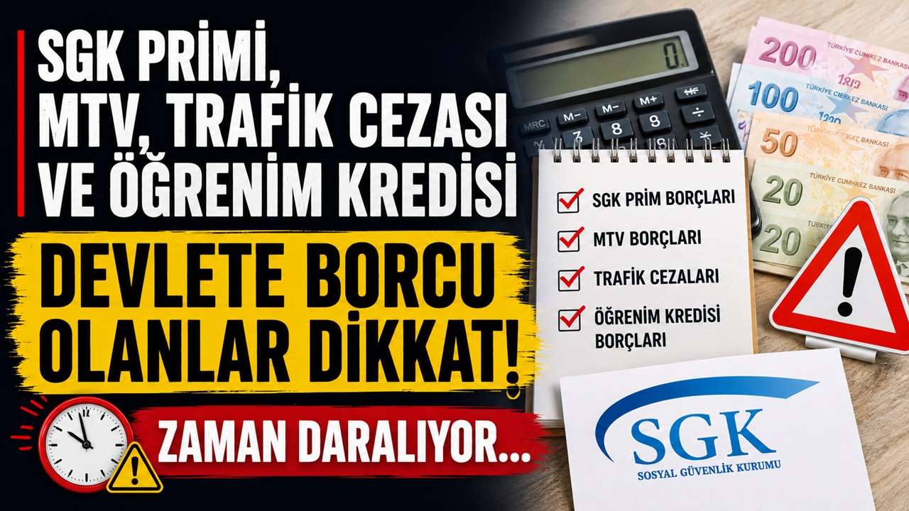 Devlete borcu olanlar dikkat. Son tarih 31 Ağustos