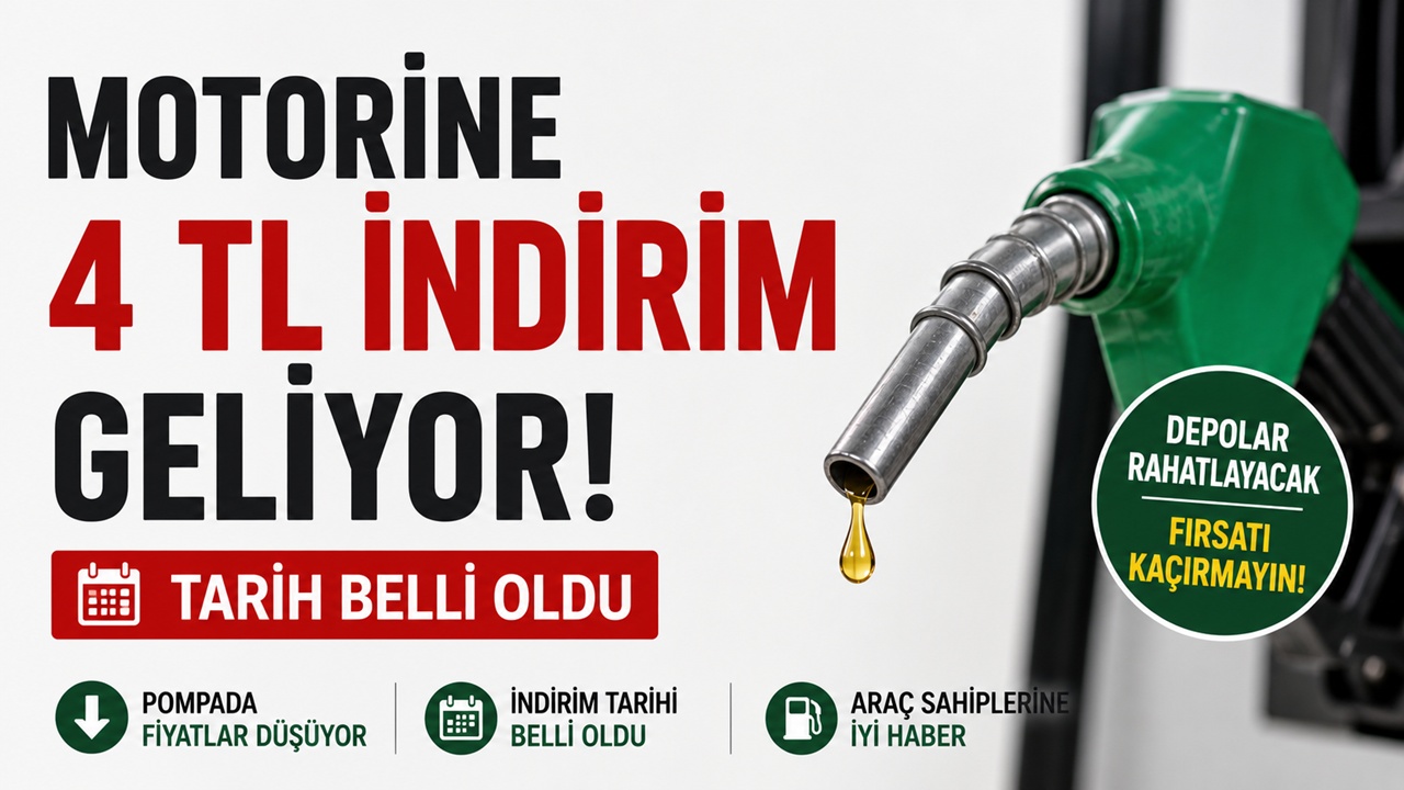 Motorine 4 TL indirim geliyor! Tarih belli oldu