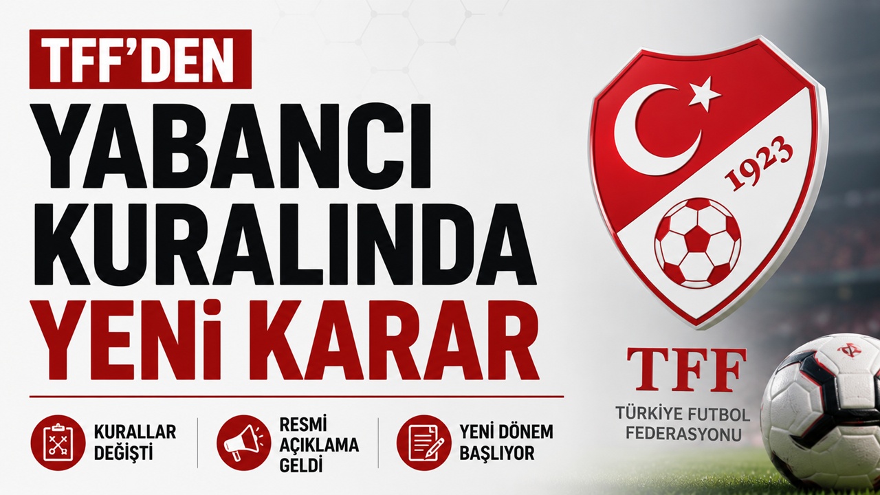 TFF'den yabancı kuralında yeni karar