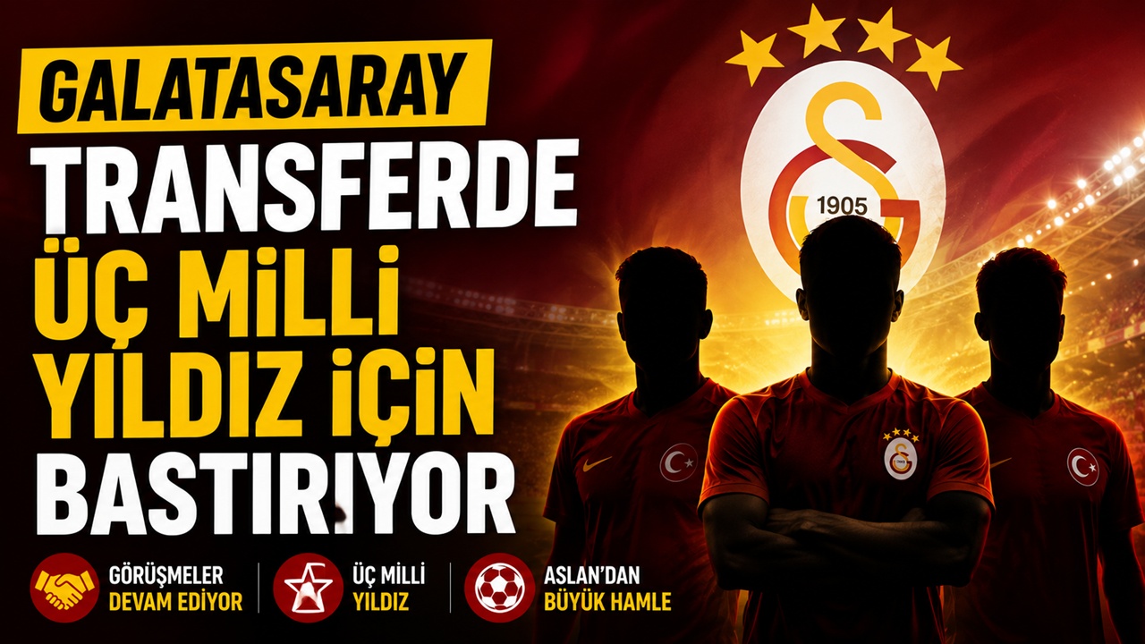 Galatasaray transferde üç milli yıldız için bastırıyor