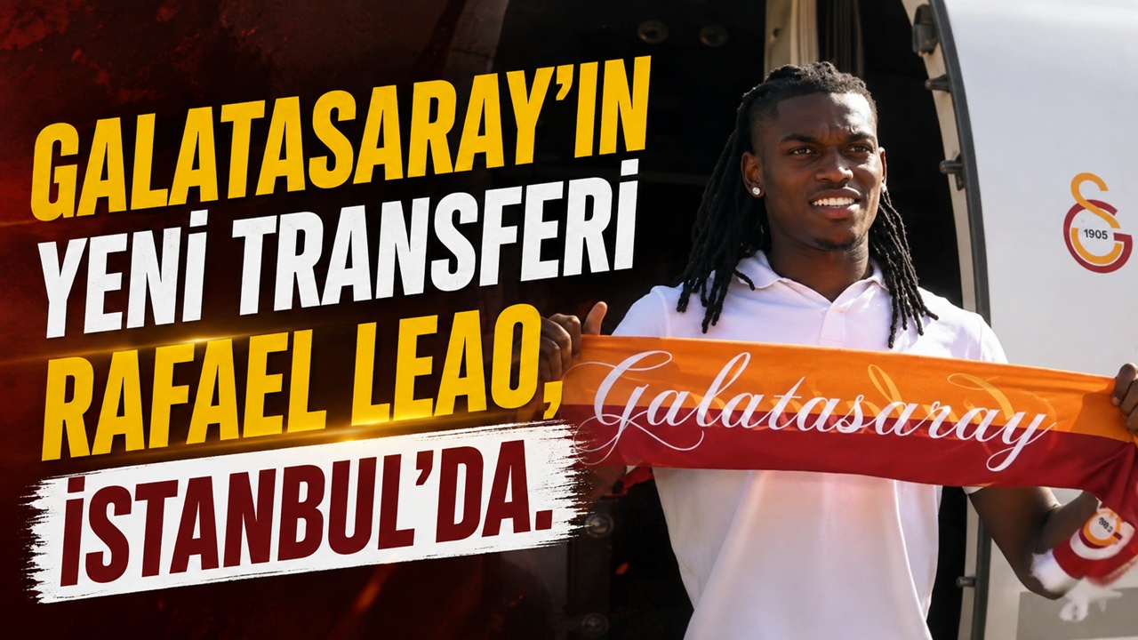 Rafael Leao İstanbul'a ayak bastı: İlk görüntü geldi