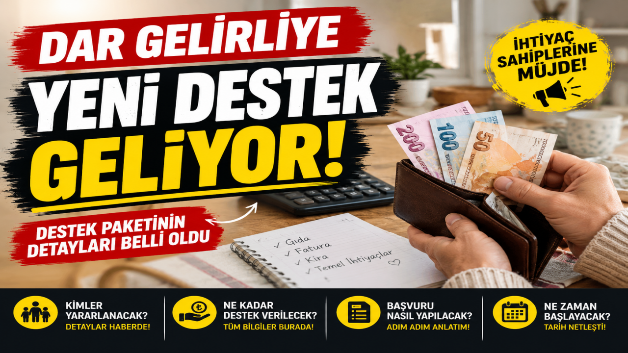 Dar gelirliye yeni destek geliyor