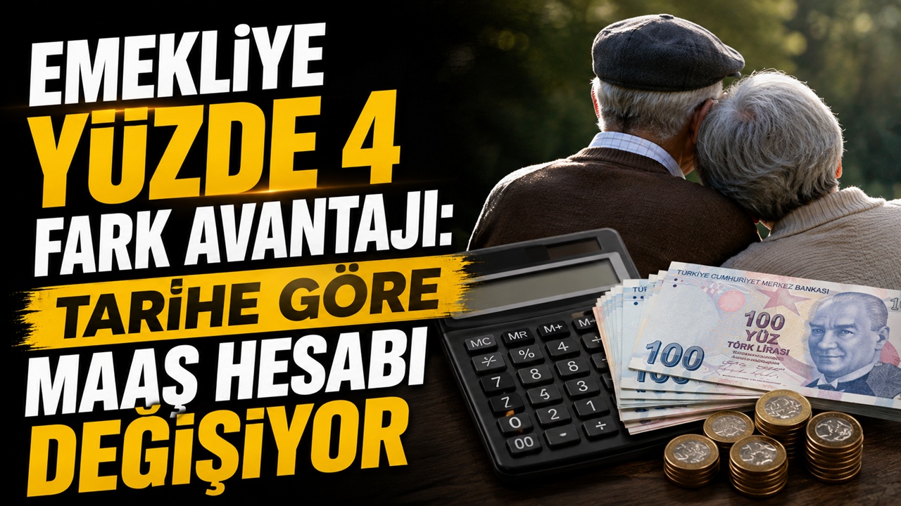 Emekliye yüzde 4 fark avantajı: Tarihe göre maaş hesabı değişiyor