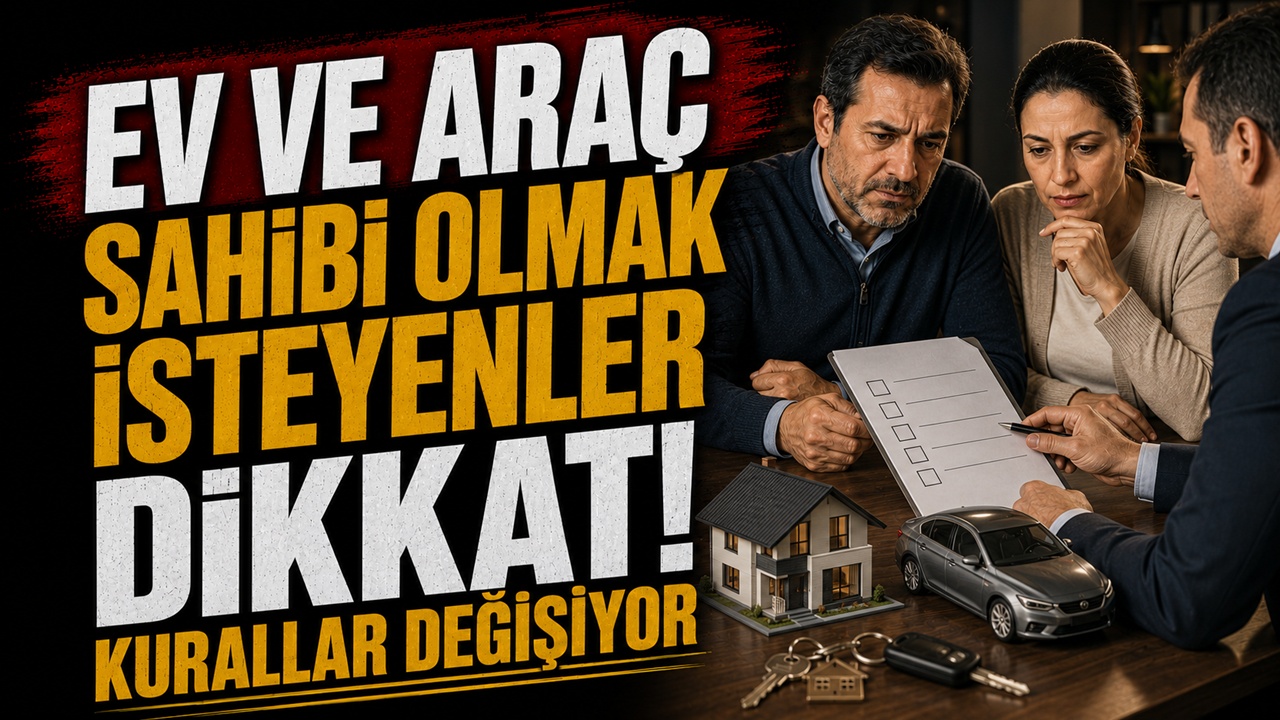 Ev ve araç sahibi olmak isteyenler için kurallar değişiyor